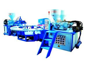 ماكينة حقن الاجزاء العلوية للاحذية بثلاثة الوان  ZZ506B PVC